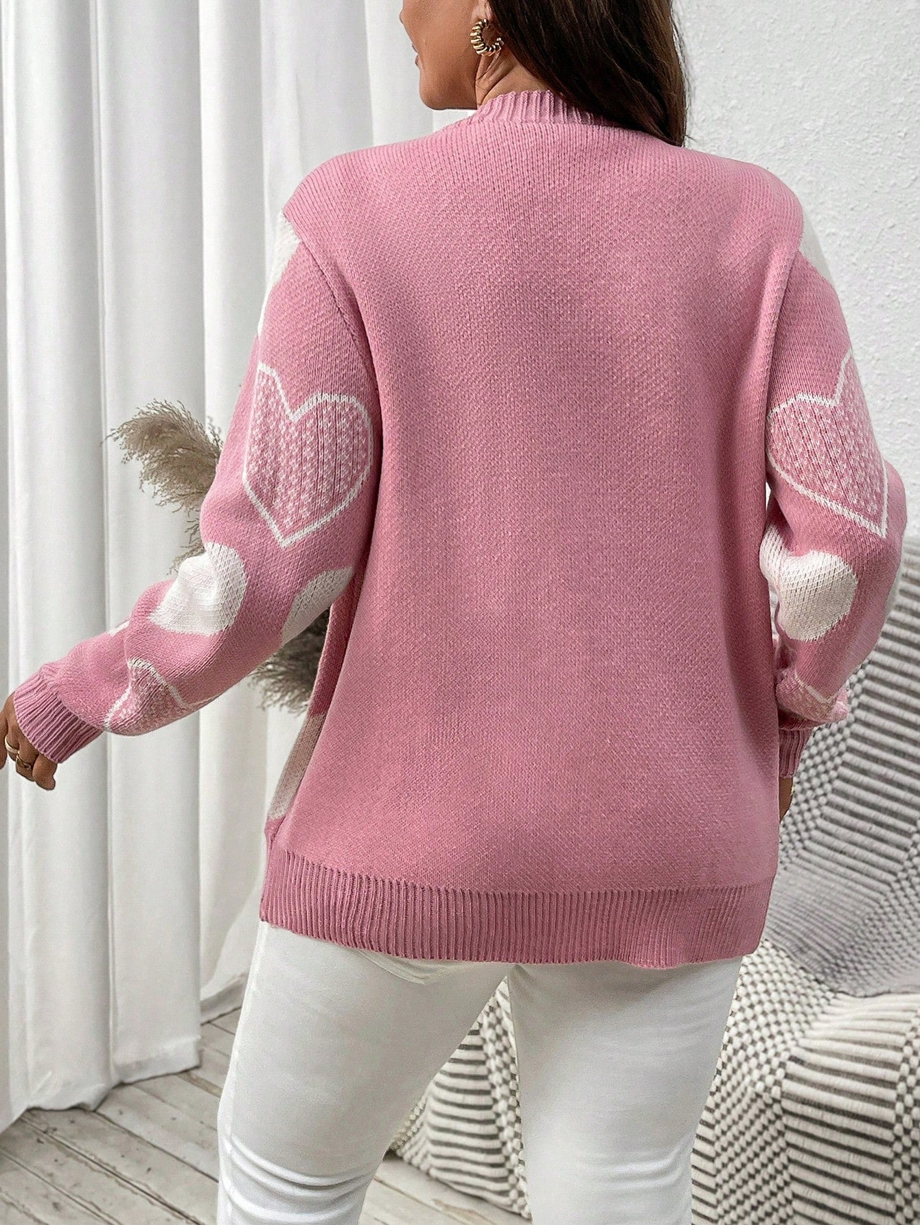 Cardigã Plus Size Coração