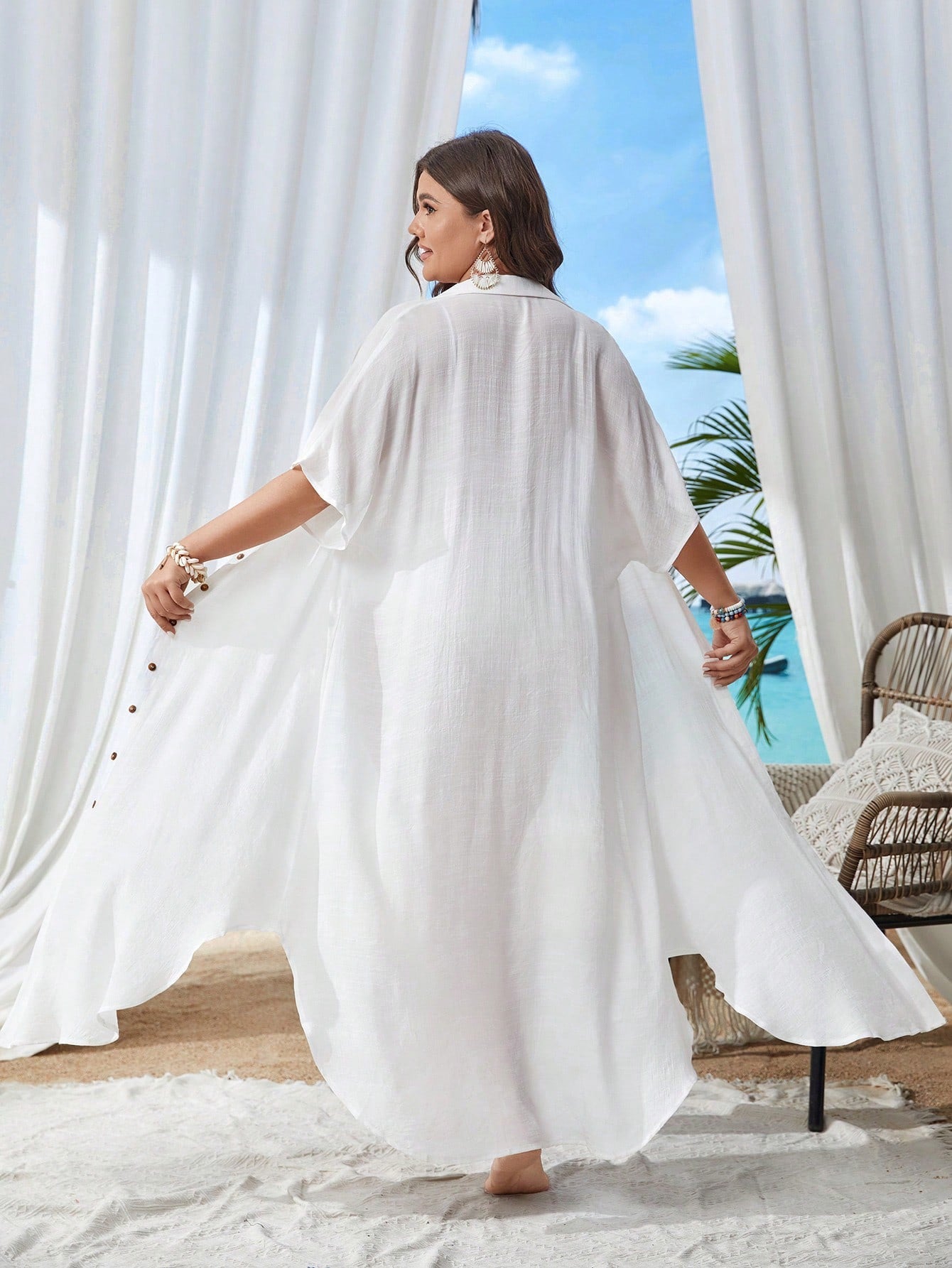 Saída de Praia Plus Size Tayná