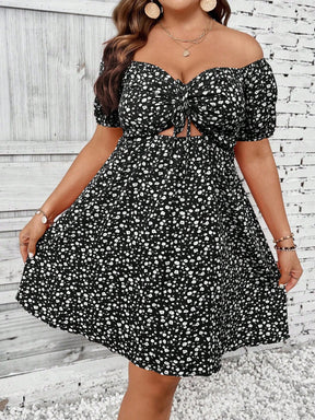 Vestido Ombro a Ombro Plus Size Emma