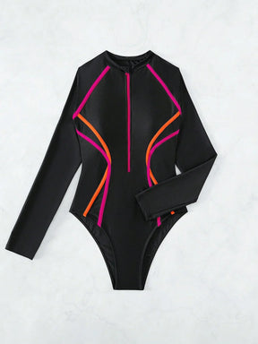 Maiô Zíper Frontal Binding