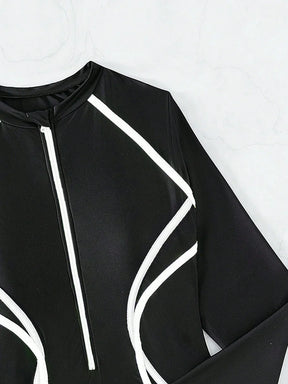 Maiô Zíper Frontal Binding