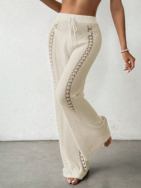 Calça Saída de Praia Crochê Tricotada