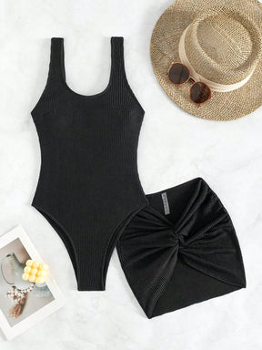 Conjunto Maiô + Saia Ana