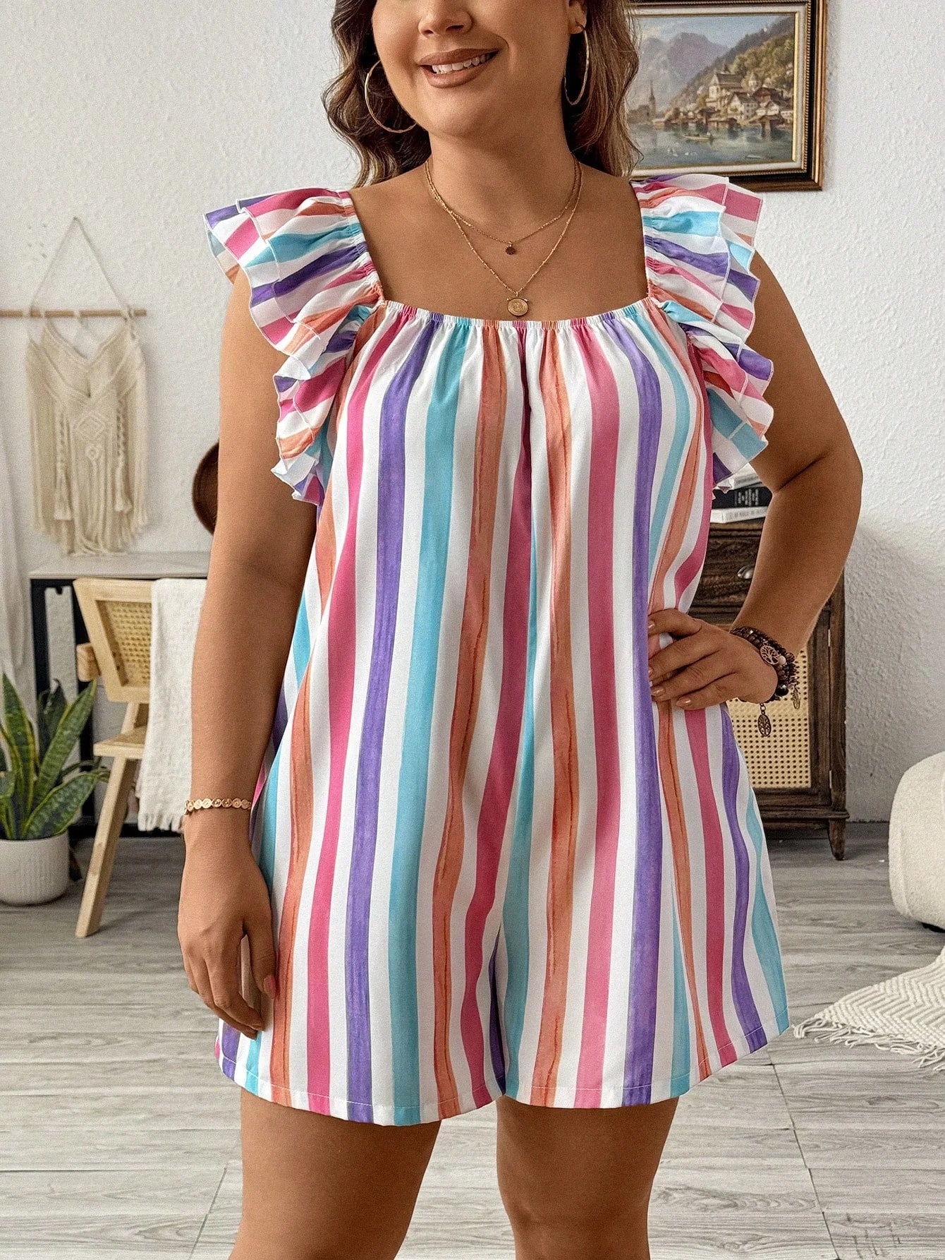 Macaquinho  Plus Size Avery