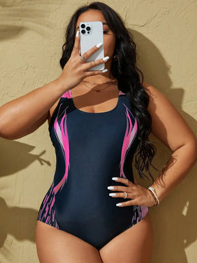 Maiô Plus Size Regata Piscina