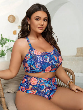 Tankini 3 Peças Plus Size Boêmia