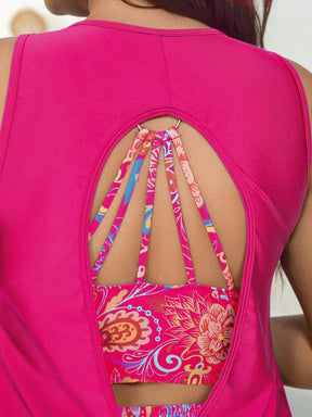 Tankini 3 Peças Plus Size Boêmia