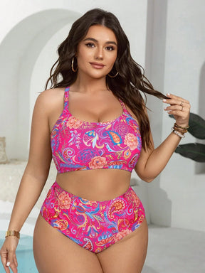 Tankini 3 Peças Plus Size Boêmia