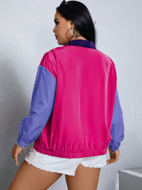 Corta-Vento Plus Size Zip Up