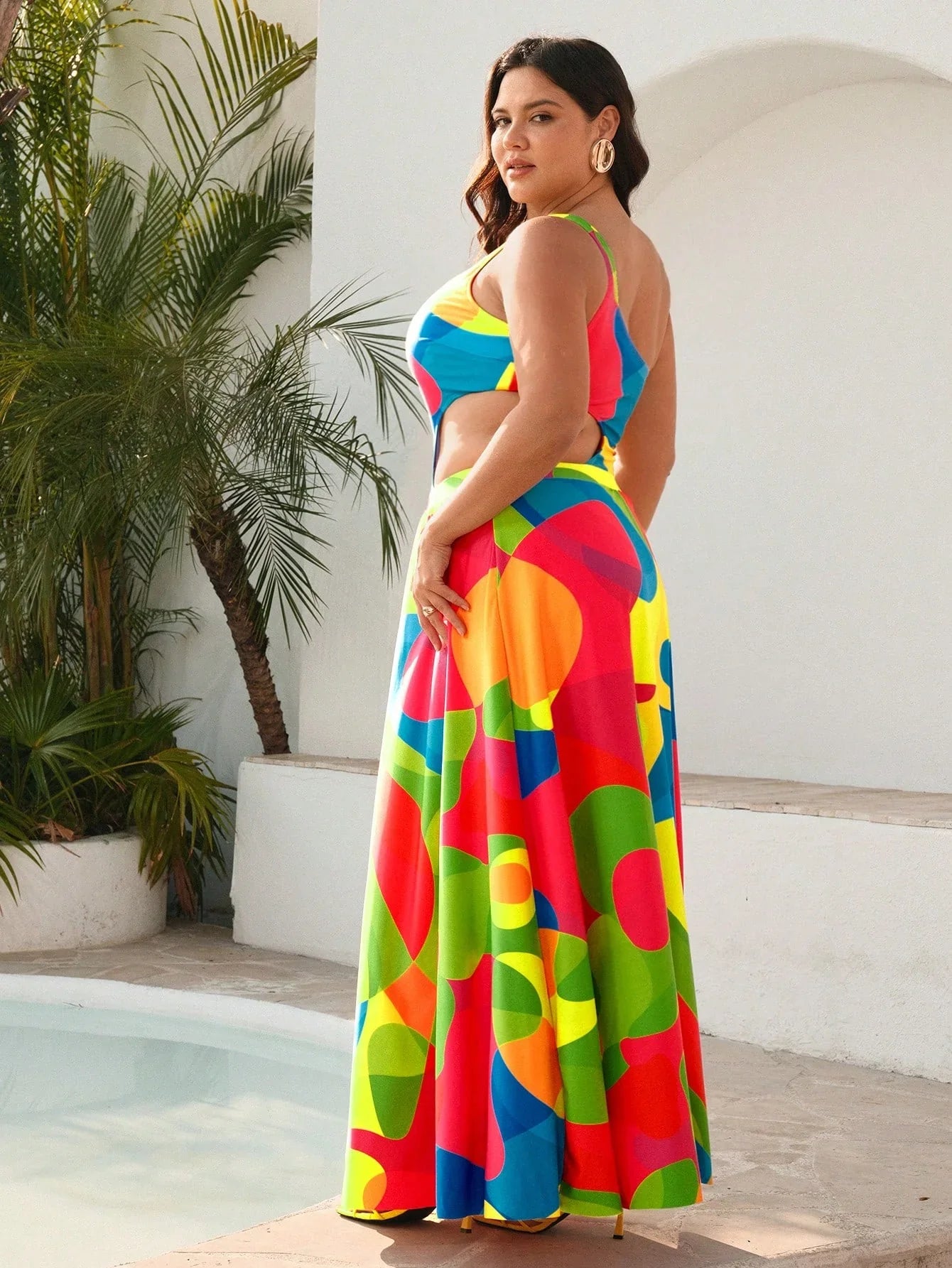 Conjunto Plus Size 2 Peças com Vestido Longo