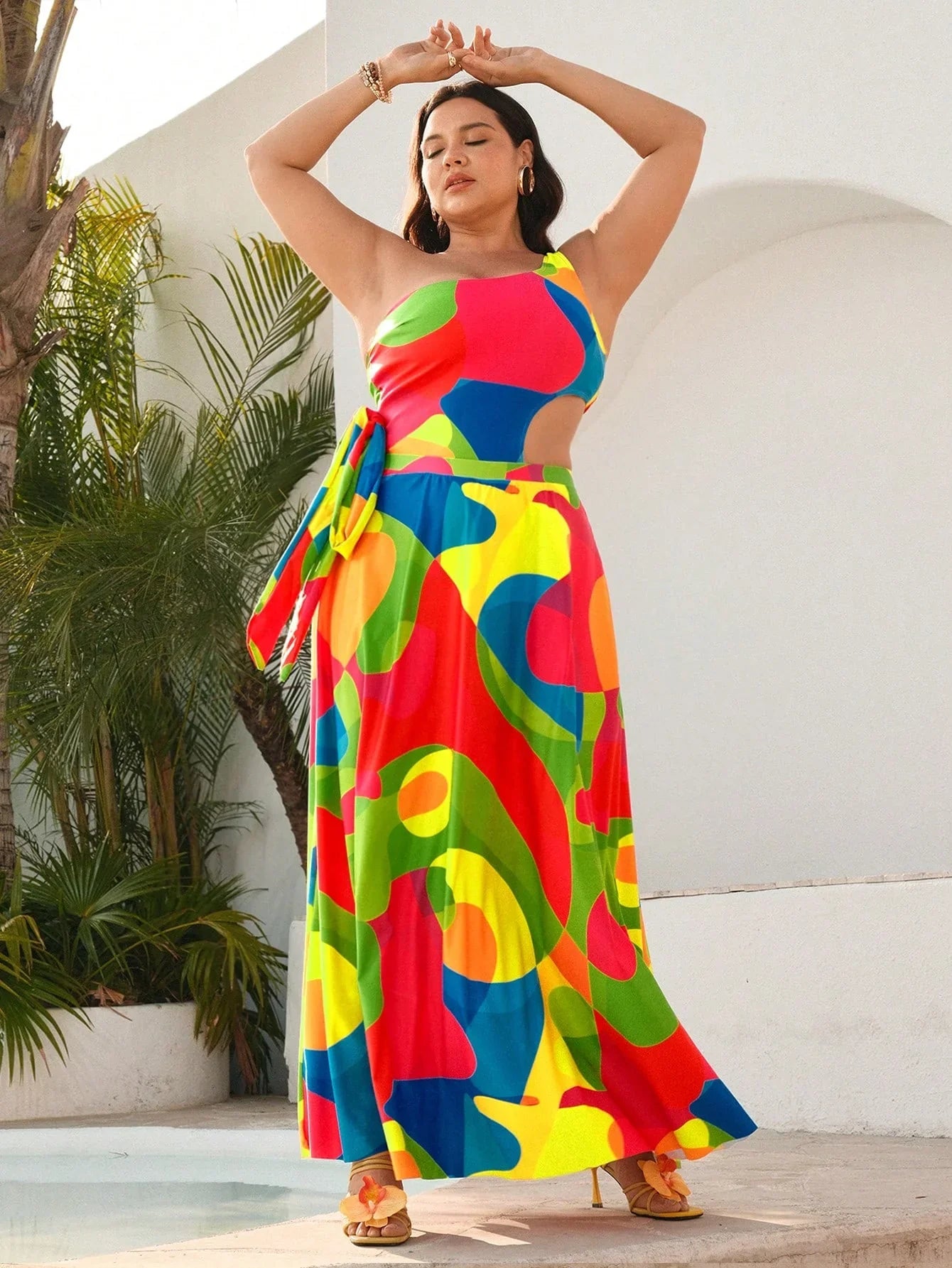 Conjunto Plus Size 2 Peças com Vestido Longo