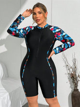 Maiô Hidroginástica Plus Size tropical