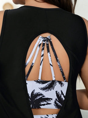 Tankini 3 Peças Plus Size Boêmia