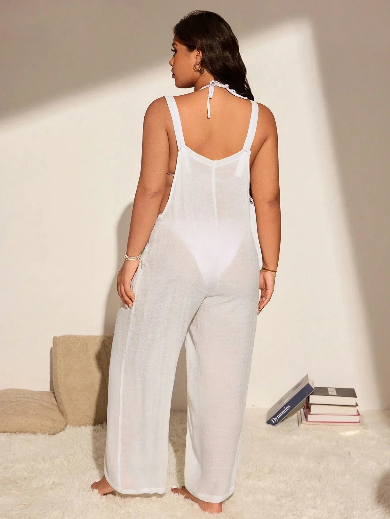 Macacão Saída Plus Size Slaydiva