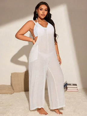 Macacão Saída Plus Size Slaydiva