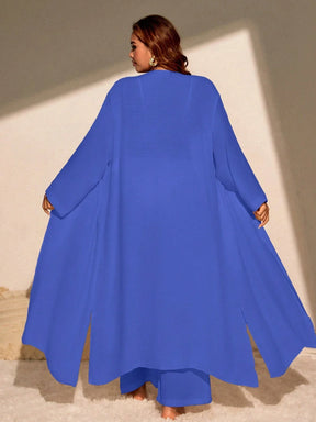 Saída 2 Peças Plus Size Casual