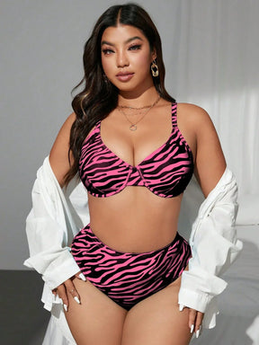 Biquíni Plus Size Zebra