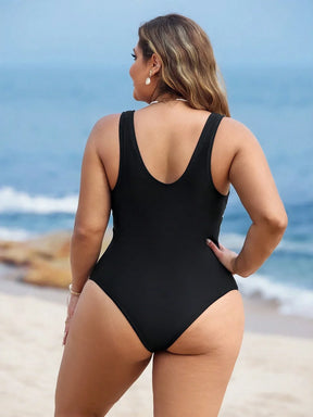 Maiô Plus Size Listrado Ana