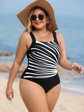 Maiô Plus Size Listrado Ana
