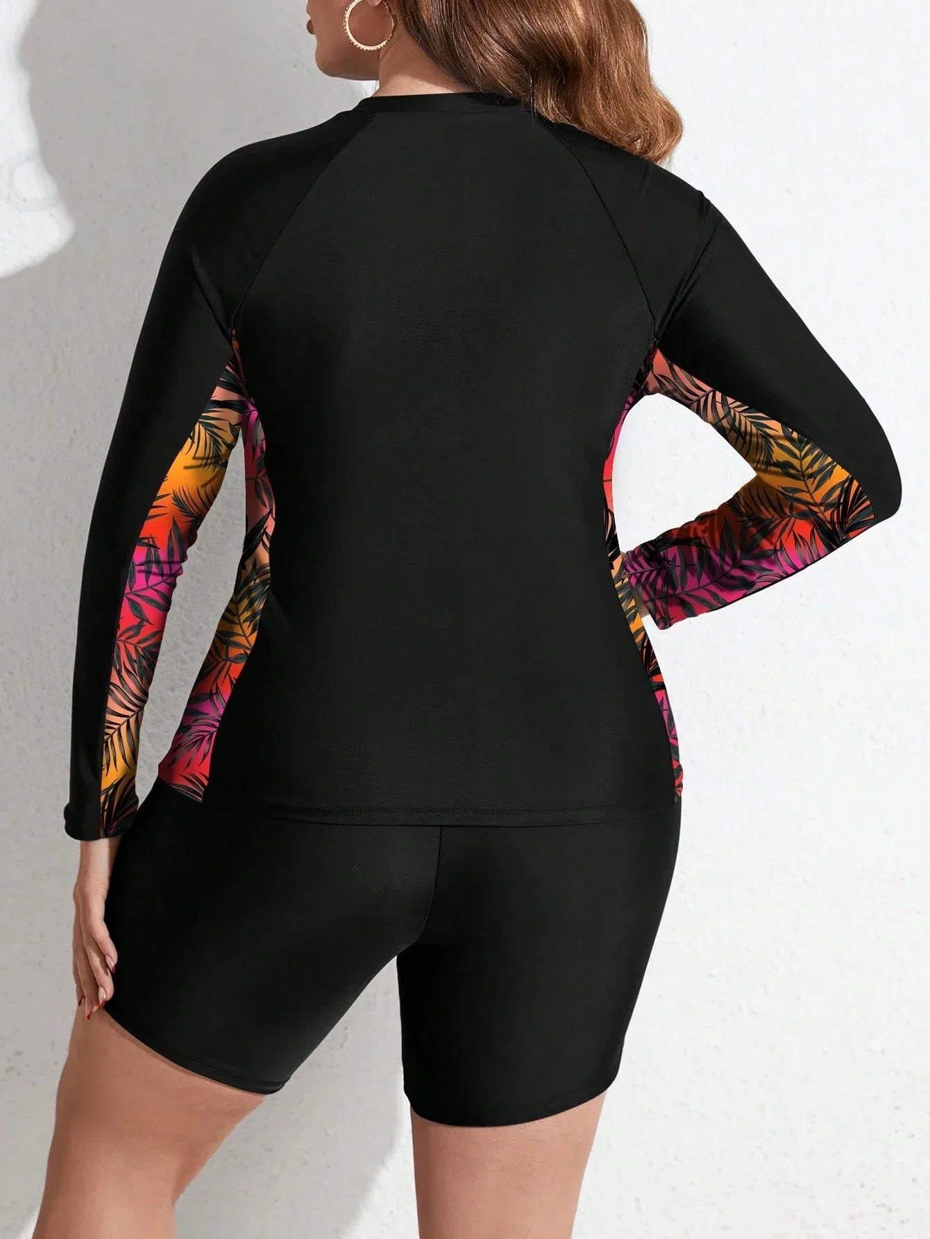 Tankini Plus Size Tropical Natação