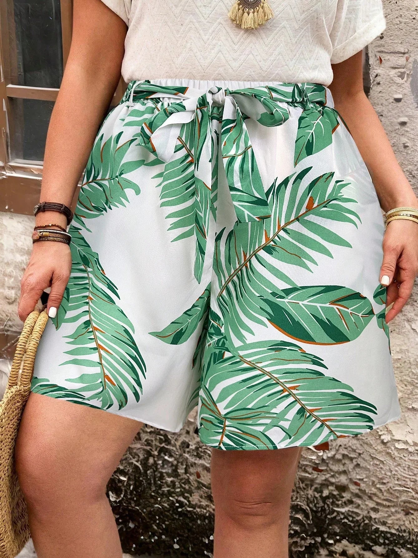 Shorts com Bolsos Plus Size