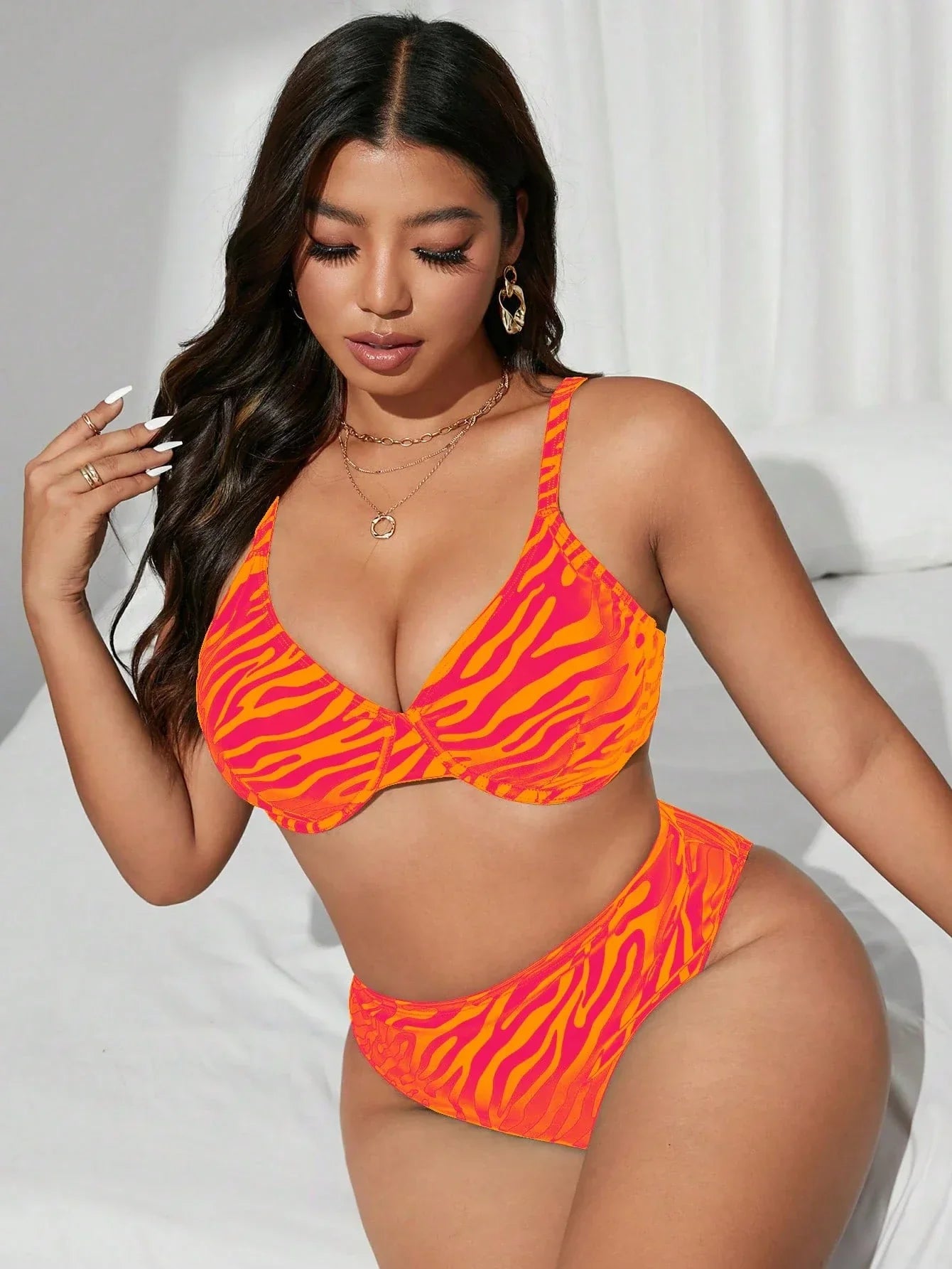 Biquíni Plus Size Zebra
