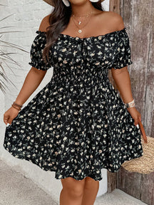 Vestido Ombro a Ombro Plus Size Grace