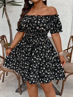 Vestido Ombro a Ombro Plus Size Grace