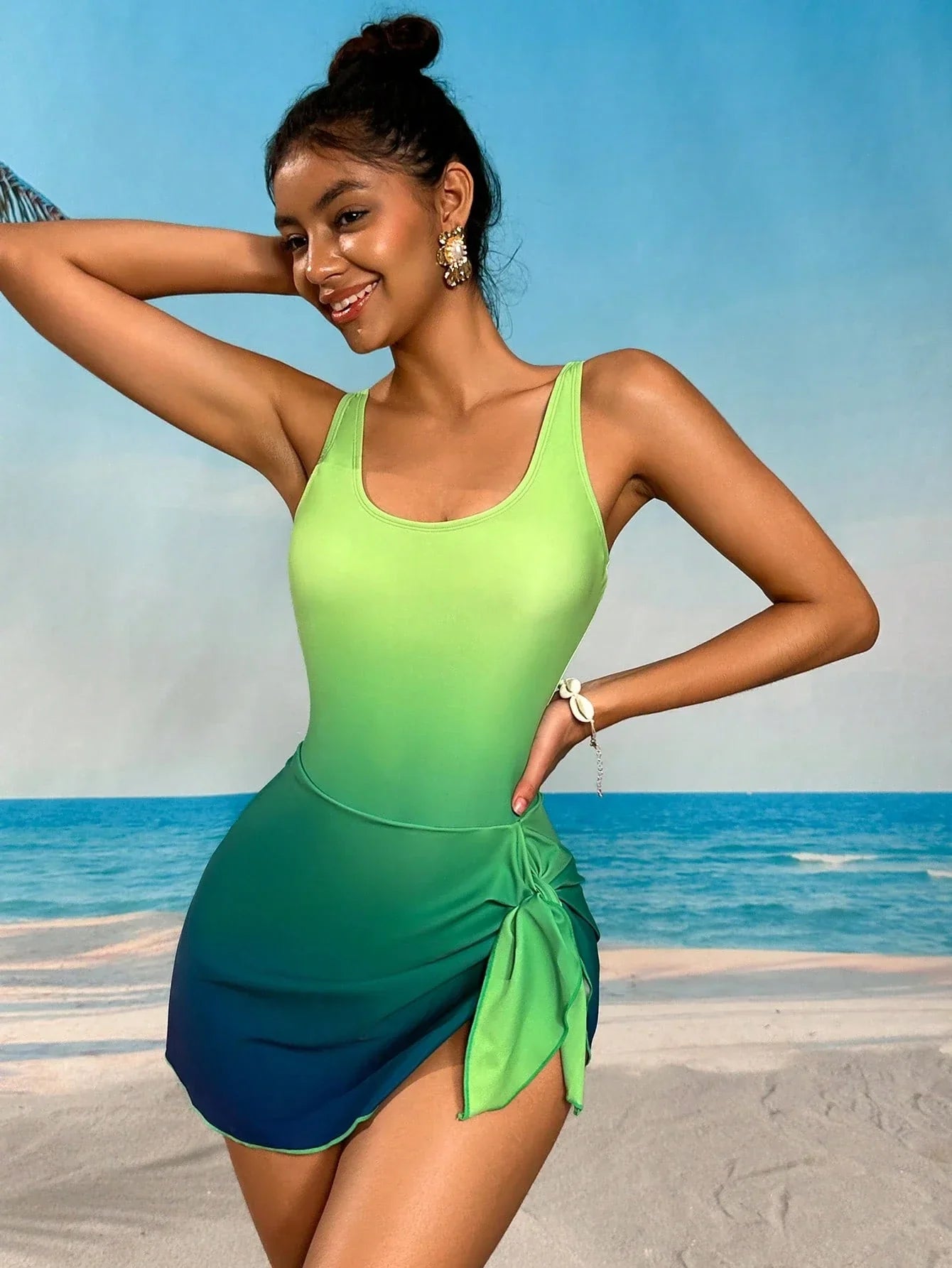 Maiô Estampado com Plantas