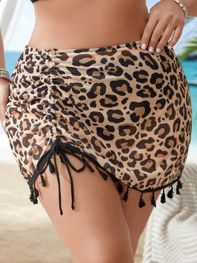 Saia de Praia Plus Size com Detalhe de Cordão