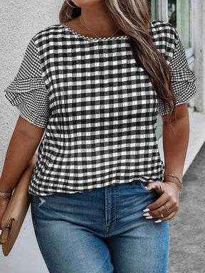 Blusa Plus Size Xadrez July