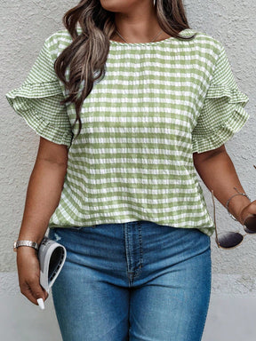 Blusa Plus Size Xadrez July