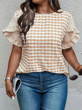 Blusa Plus Size Xadrez July