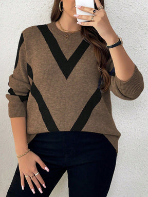 Suéter Plus Size De Tricô