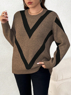 Suéter Plus Size De Tricô