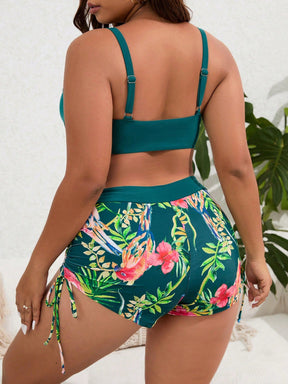 Biquíni Tropical Plus Size  - Elegância e Conforto Estampado
