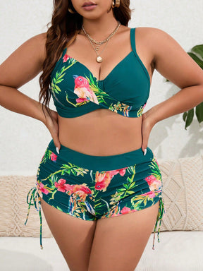 Biquíni Tropical Plus Size  - Elegância e Conforto Estampado