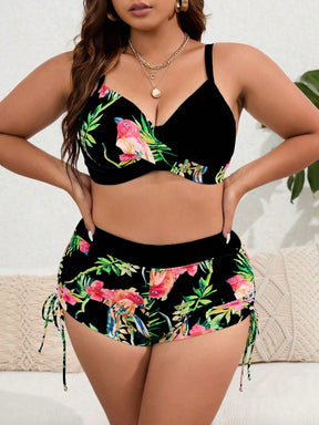 Biquíni Tropical Plus Size  - Elegância e Conforto Estampado