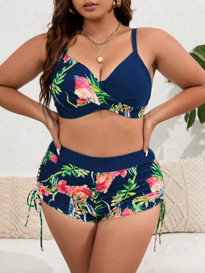 Biquíni Tropical Plus Size  - Elegância e Conforto Estampado